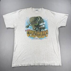 Vintage 1993 University of Colorado Buffaloes T-Shirt Caribbean Soul 3XLT Gray